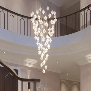 北欧简约陶瓷玉兰花酒店大堂售楼处设计师楼梯间卧室床头花瓣吊灯