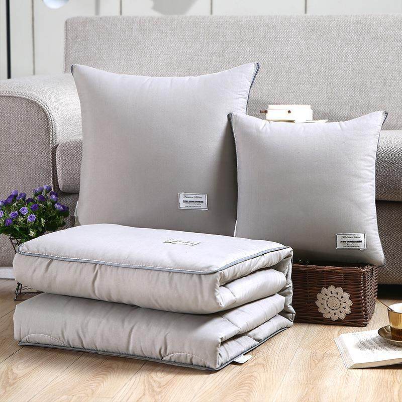 简约贴布绣抱枕被子两用枕头二合一加厚正方形空调被 纯色靠垫被,居家布艺,抱枕被,淘宝优惠券,粉丝福利购,淘宝优惠卷