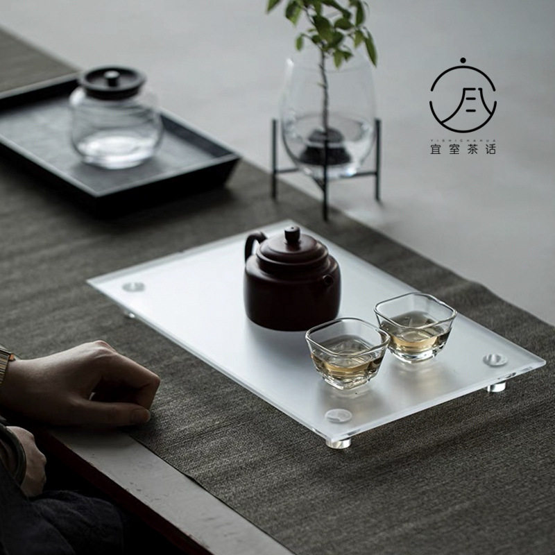 宜室茶话亚克力茶盘干泡茶台功夫茶道茶托盘壶承收纳盘茶道配件图片