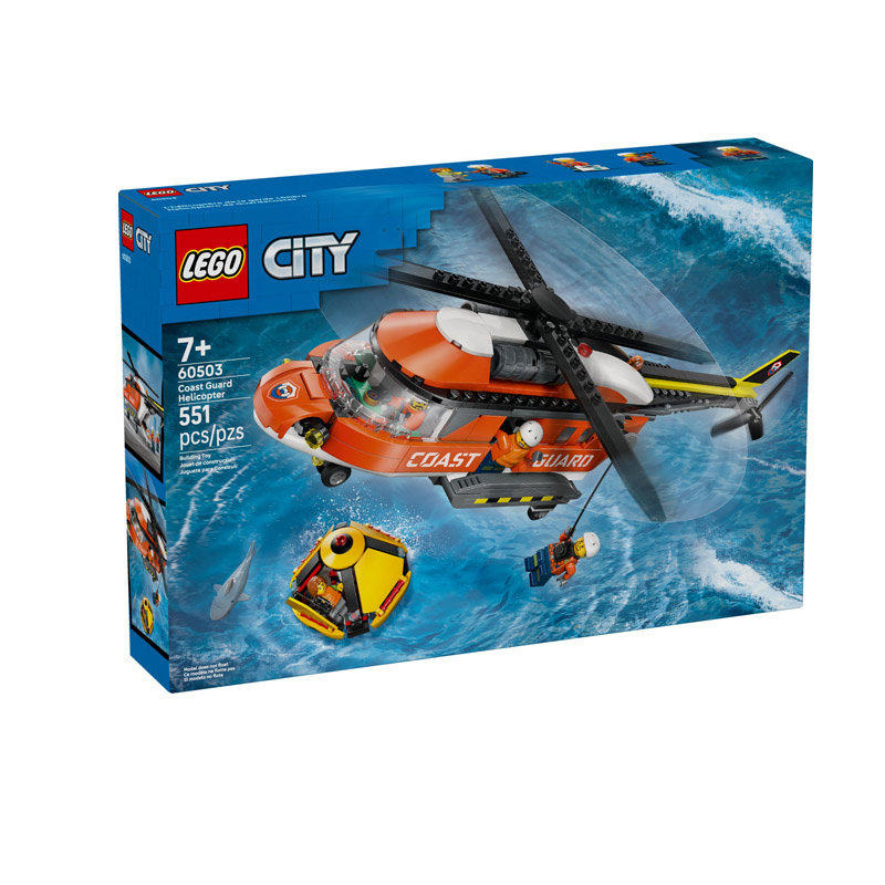 LEGO乐高城市系列60503海岸警卫队直升机趣味拼插积木玩具礼物