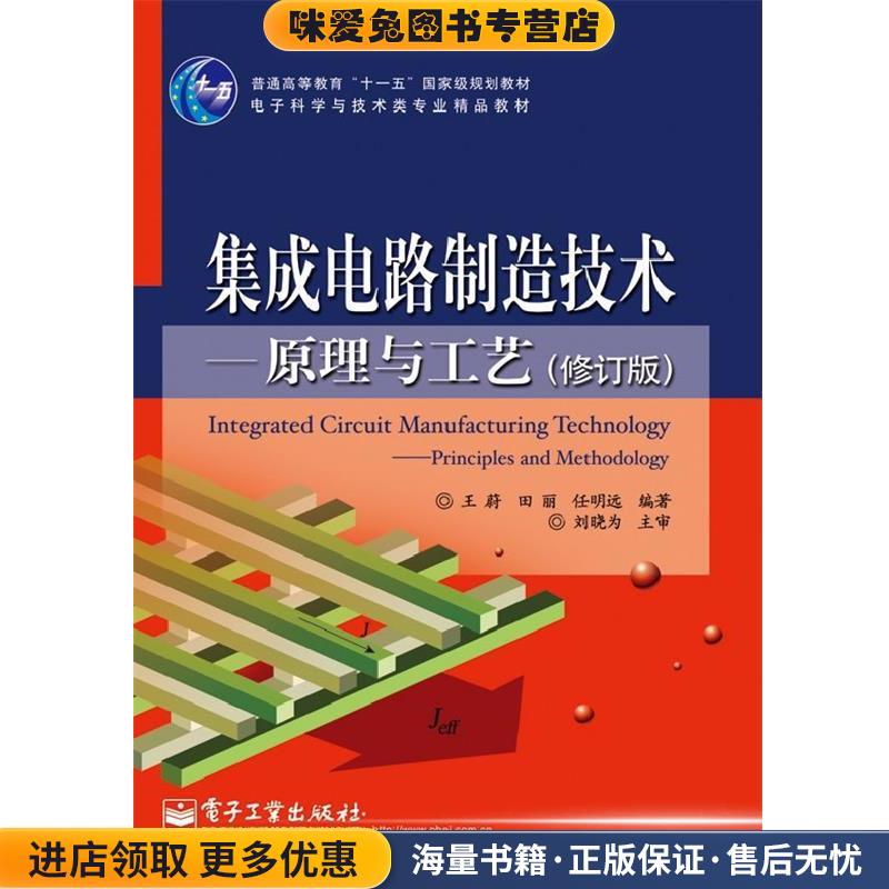 集成电路制造技术原理与工艺(正版收藏品)王蔚,田丽,任明远 编著电子工业出版社9787121206801