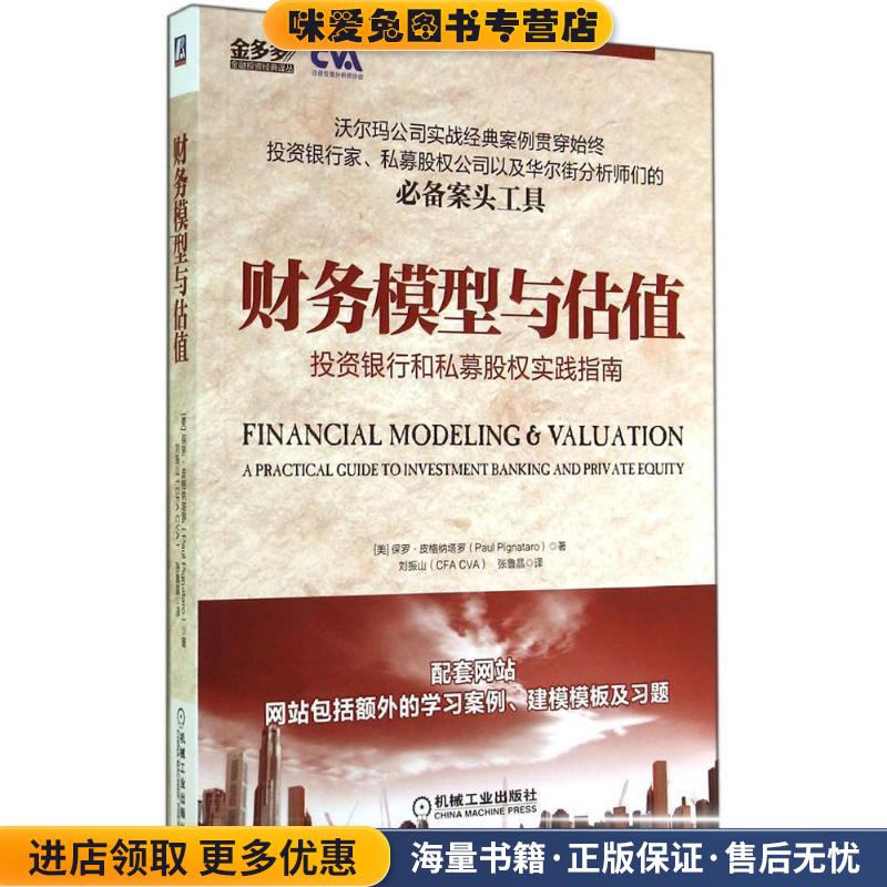 正版收藏品财务模型与估值:投资银行和私募股权实践指南保罗·皮格纳塔罗 (Paul Pignataro), 刘振山 (CFA CVA), 张鲁晶机械工业出