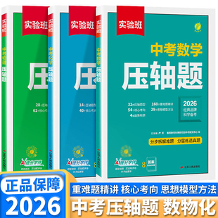 2026新版实验班中考压轴题初中七年级八年级九年级上册下册数学物理化学全国通用重难压轴题型必刷解题方法模板考点精讲总复习备考