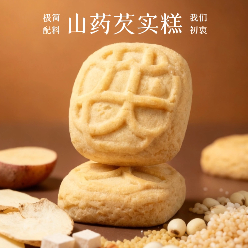 乐做中式山药芡实糕营养早餐代餐