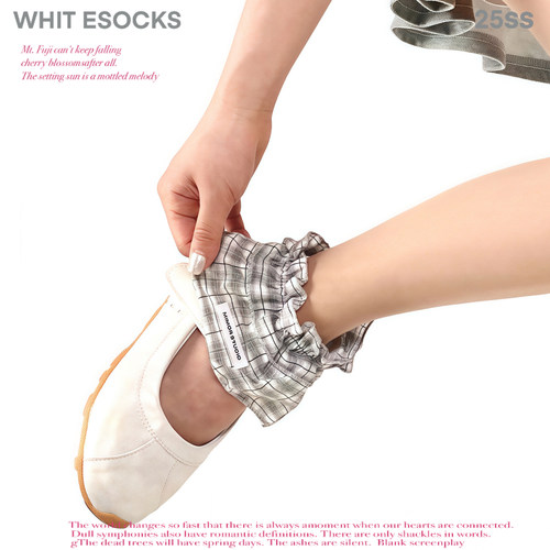 WHITE SOCKS春夏超薄miu系鞋套女简约百搭中筒袜透气百搭小腿袜女