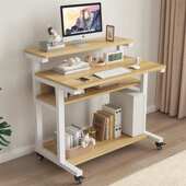 包邮 小户型电脑桌台式 家用卧室桌子简约工作学习笔记本可移动书桌