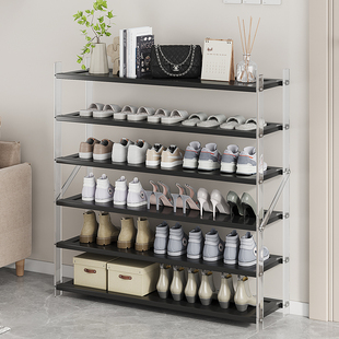 速发房门容量家用大口鞋架间多层防尘带门鞋柜简易省空子神器