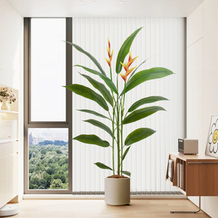 速发鸟植物轻奢室内祥型仿生盆栽摆件客厅装假落地吉大鸟饰树