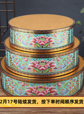 速发圆形加高底座观音佛佛垫高莲花佛台增高神像佛龛托弥架勒像供