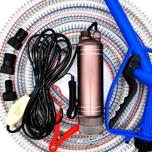 速发大功率抽柴油泵水泵12V24V220伏抽油神器加油机电动油抽子小