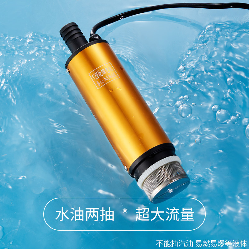 速发电动抽油泵小型柴油泵12v24v车载加油机器自吸油泵电动油抽子