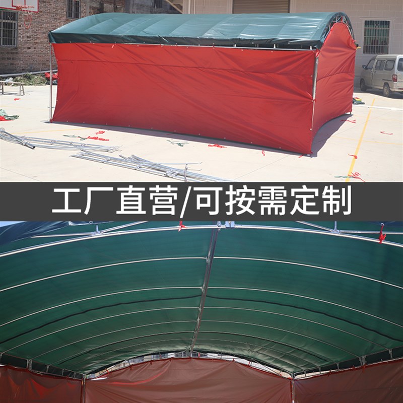 现货速发油布帆摆摊雨棚帐篷户外酒席遮棚伸缩家用停车雨棚工地大
