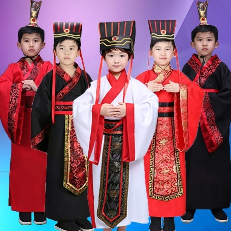 速发六一儿童操装汉服男课本剧三国演义诸葛亮曹台鲁肃周瑜舞古演