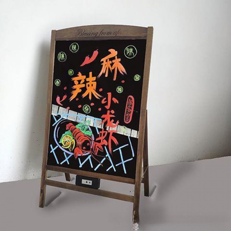 速发电子荧光板店铺告广牌夜光黑板发市七彩手写字闪光商用摆联严