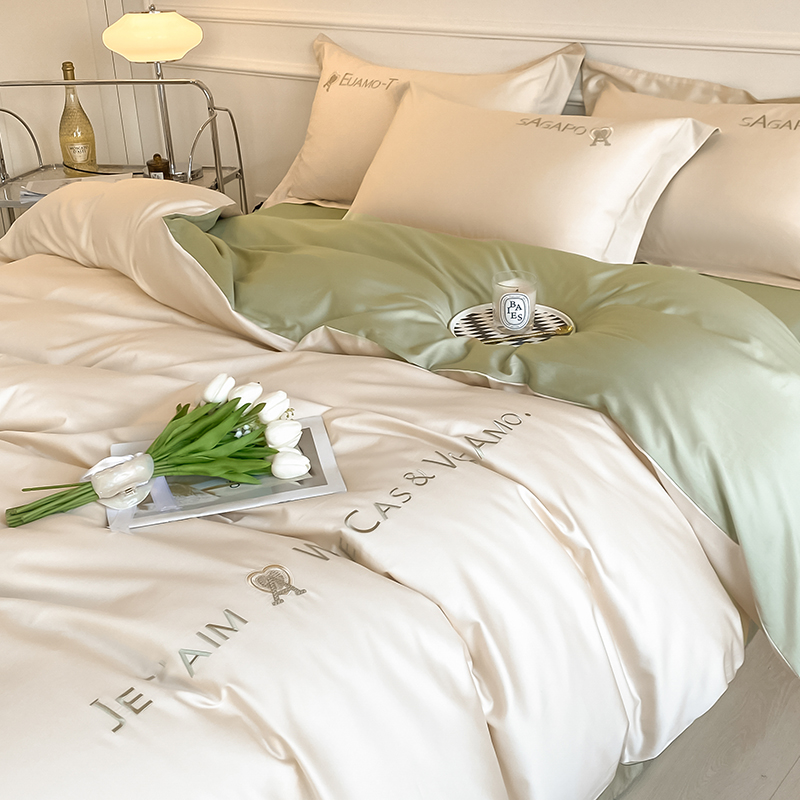 速发轻奢高级感181支长绒套床上四件棉纯棉000全棉床笠款床品