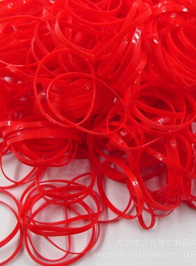 红色耐高温100℃防老化胶圈TPU橡皮筋MB-4024皮筋皮圈橡筋丈巾