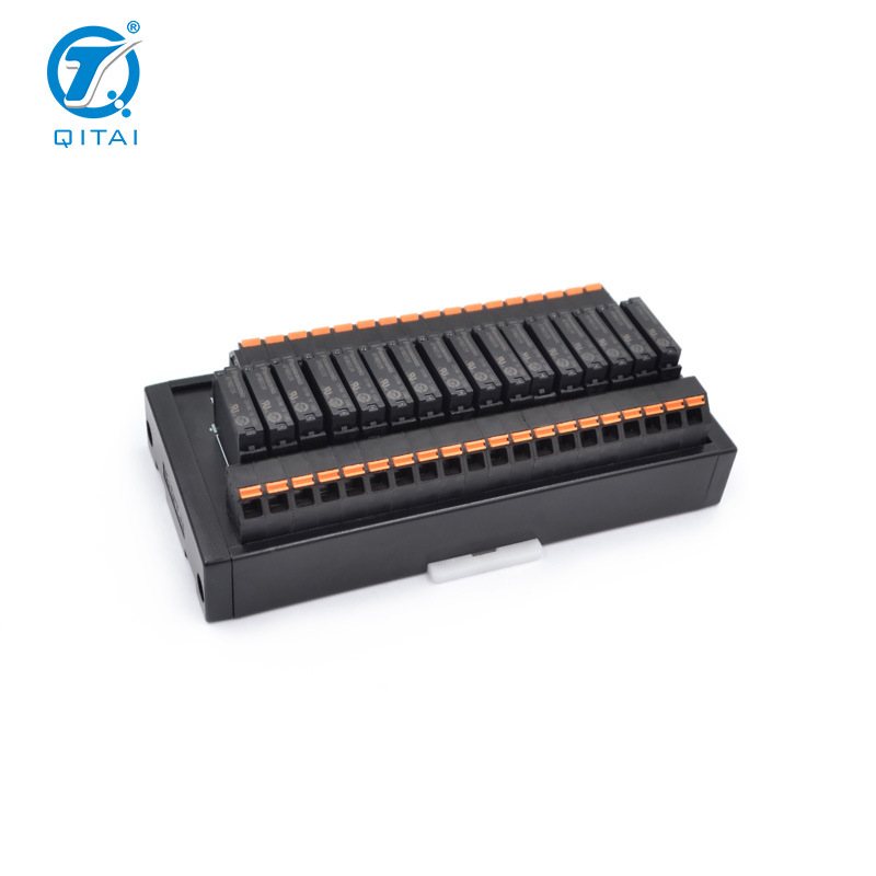 QMY416DSL中转继电器模组端子分线器16位继电器可加底座端子台