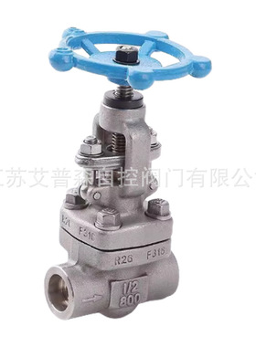 F304/F316对焊接BW手动截止阀 J61W-800LB石油化工机械焊接截止阀