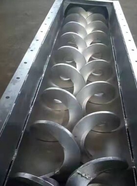 不锈钢连续无轴螺旋输送机叶片 铰龙Shaftless screw machine