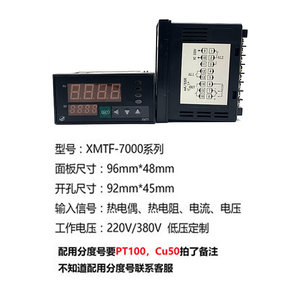 XMTA 7000 XMTE XMTG XMTD 7411 7412 K E PT100智能温控仪器表