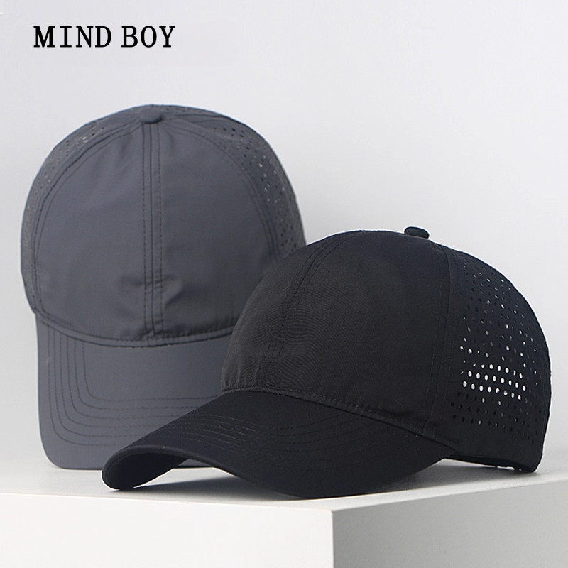 MIND BOY网眼透气帽子夏款男士防晒帽遮阳帽太阳帽鸭舌帽棒球帽