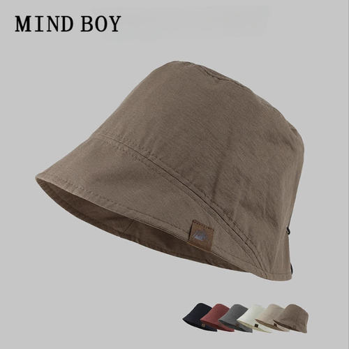 MIND BOY春夏季薄款透气素颜遮阳渔夫帽女显脸小遮脸水桶帽盆帽子