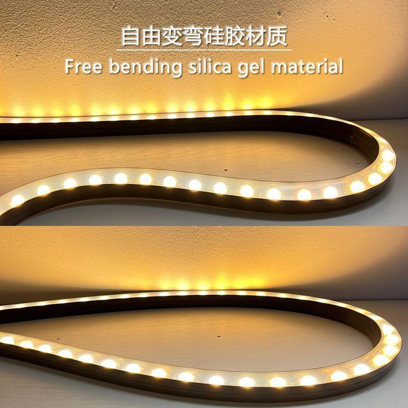 洗墙灯户b外防水柔性硅胶低压24V灯带室外防水别墅庭院招牌led灯