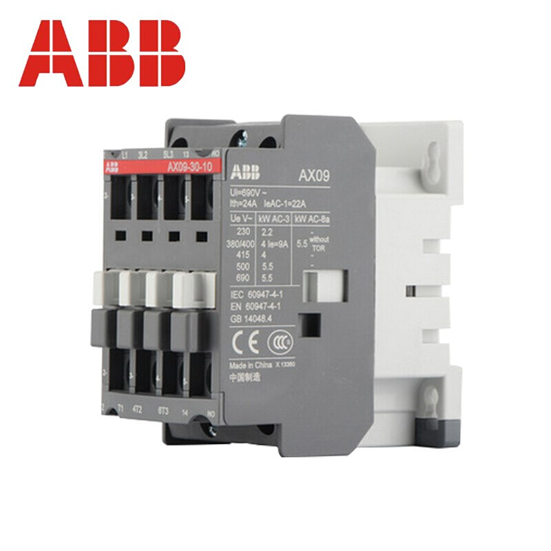 ABB交流接触器 AX9-30-10 220V AX12AX16AX26AX30AX40AX370 380V