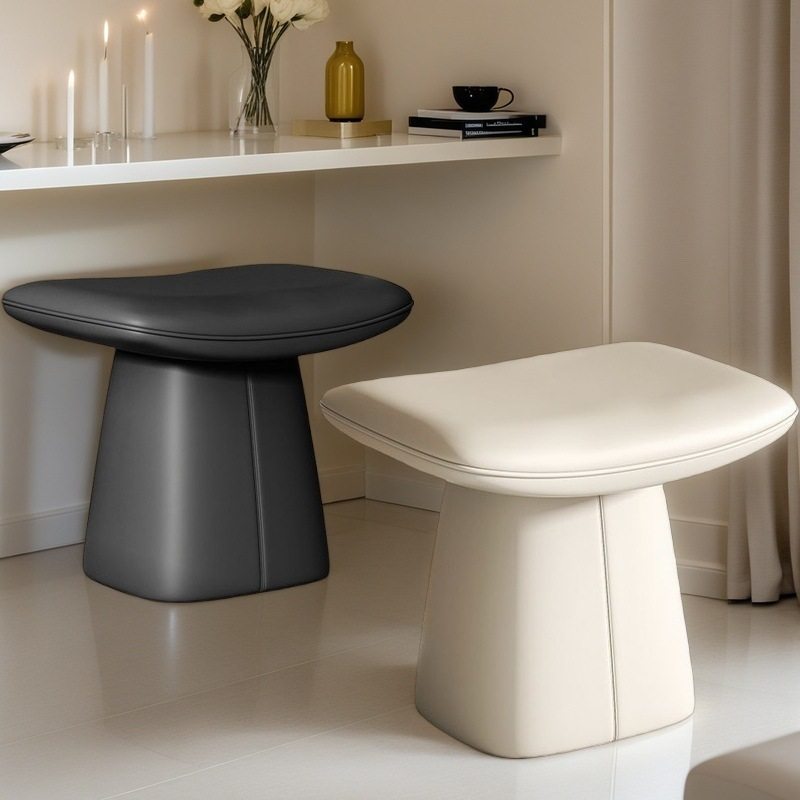 轻奢化妆凳卧室女生梳妆凳小户型家用梳妆台凳子简约高级感皮艺椅