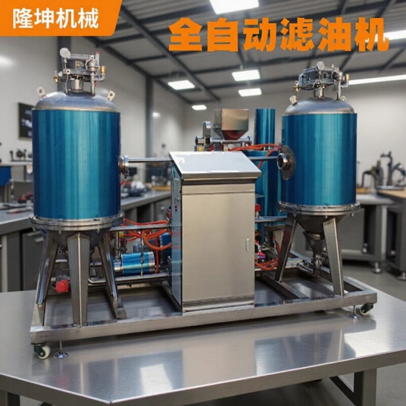 煎炸油全自动滤油机全自动多功能压滤设备离心式油炸分离器隆坤