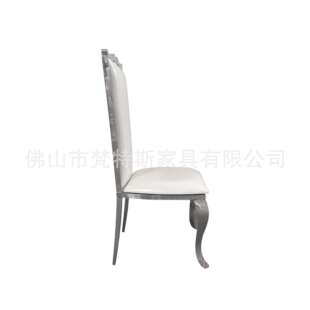 佛山生產(chǎn) 可堆疊型活動(dòng)宴會(huì)椅 酒店家具 豪華銀色不銹鋼椅子
