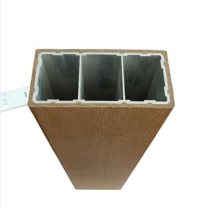 铝塑方通生产厂家户外防腐塑木材料仿木纹理玄关隔断木塑格栅方通