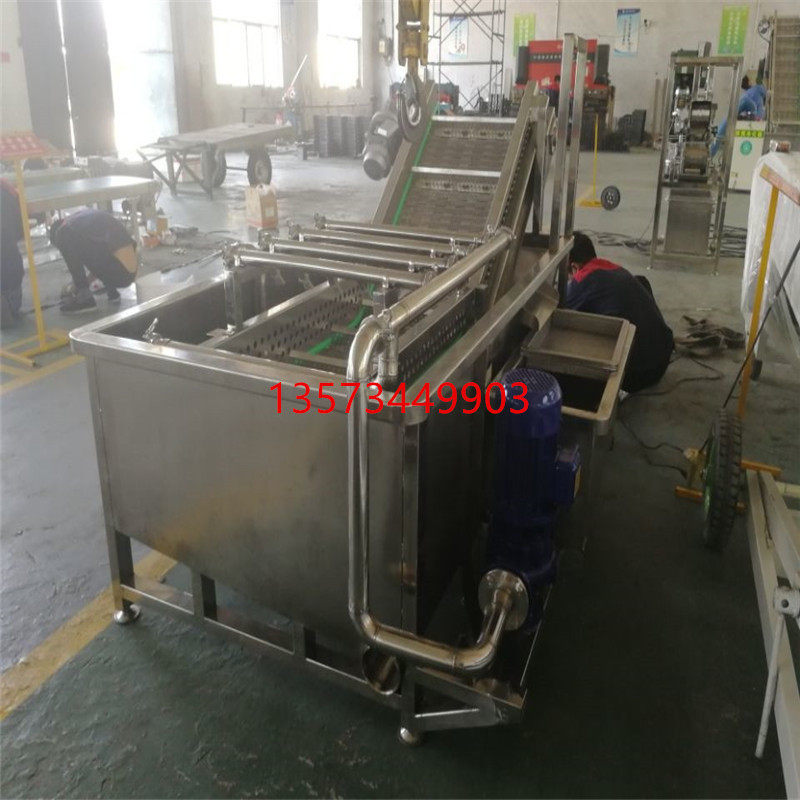 食品清洗输送设备不锈钢清洗输送线清洗烘干流水线链板输送机