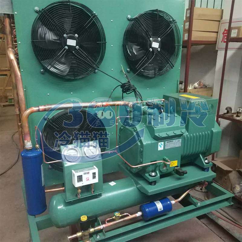 比泽尔制冷机组12匹4PES-12库温-15～-30度低温冷库机组JZBF12LY