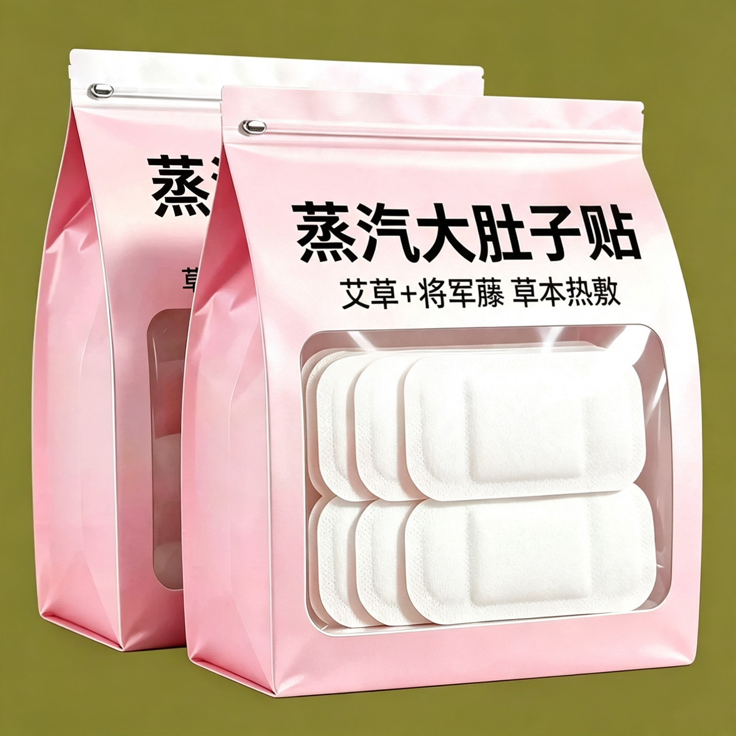 将军藤艾草暖宫暖腹热灸贴