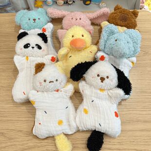 豆袋安抚解压捏捏玩具手腕垫小礼物玩偶猫咪熊猫毛绒公仔动物手偶