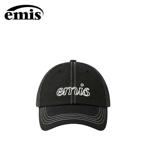 emis手写体标志镂空白标棒球帽