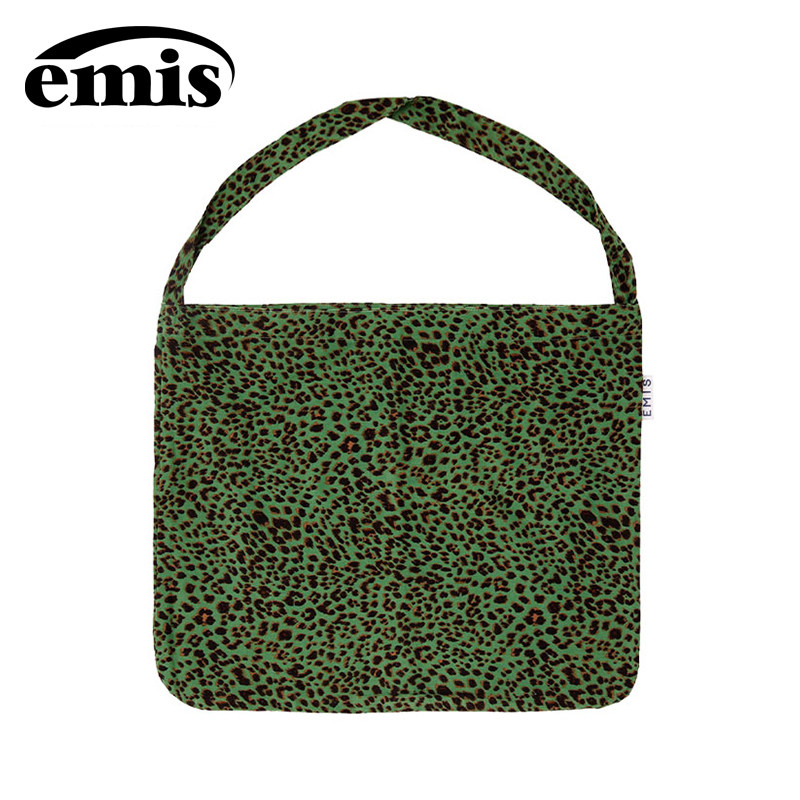 Emis韩国豹纹帆布包灯芯绒女生图片