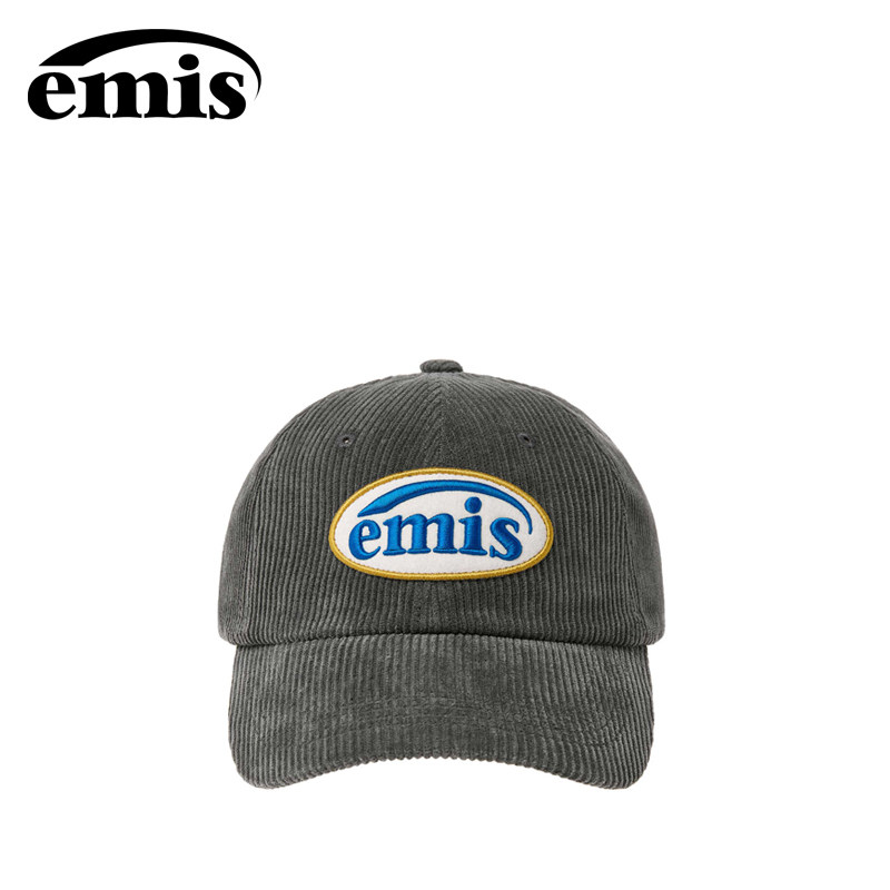 emis灯芯绒鸭舌帽大头围显脸小图片