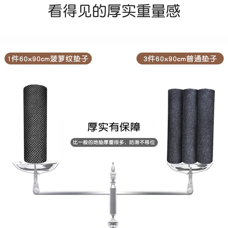 极速厨房地垫e防滑防油可擦免洗吸水吸油脚垫进门入户防脏防水专