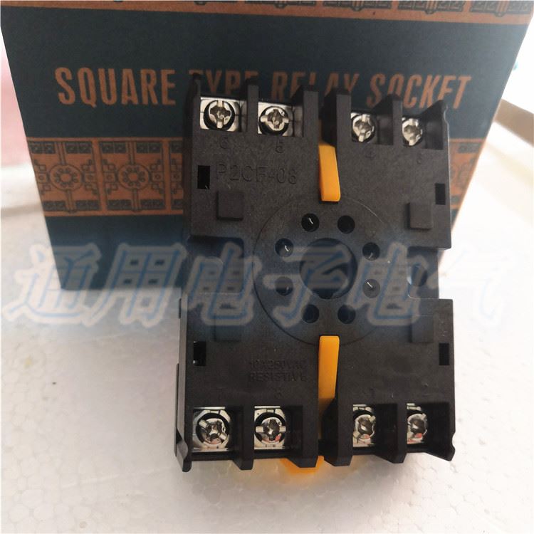 极速。继电器底座 P2CF-08 D圆8脚 温控仪 时间继电器底座