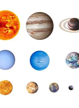 极速Decoration Lnous Wall ickers FHome Nine Planets Solar