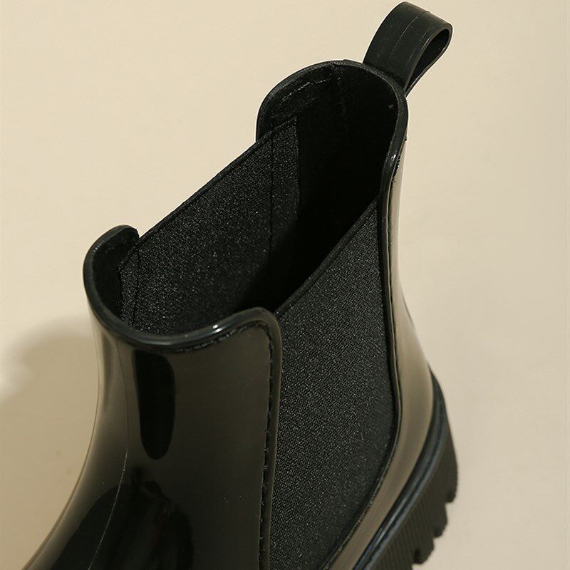 新品雨靴女款防水k防滑雨鞋时尚外穿成人水鞋厚底百搭通勤胶鞋韩