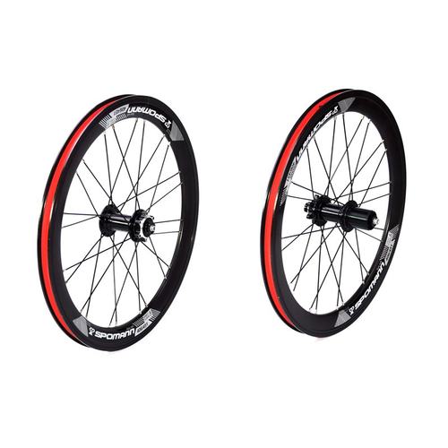 极速新品包邮自行车l山地车折叠车铝合金轮组20吋406六钉碟刹4.0