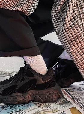 极速Men Wintehr Sneakers 2021 Chunky Platform Lace-up Casual