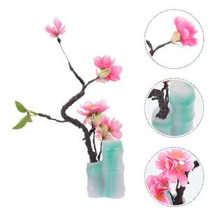 新品Flower Sushji Plate Decoration Platter Artificial Flower