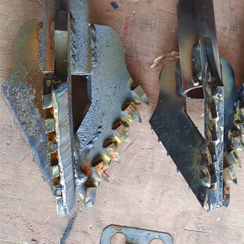 极速小型家用打井机合金钻头水冲式三H翼或两翼合金钻头尺寸可定