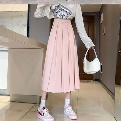 极速Elegant Chiffon Black Skirt LongF Skirt 2023 Summer Spri