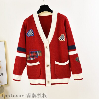 极速Autumn and winter 2021 nxew Korean version loose lazy wi