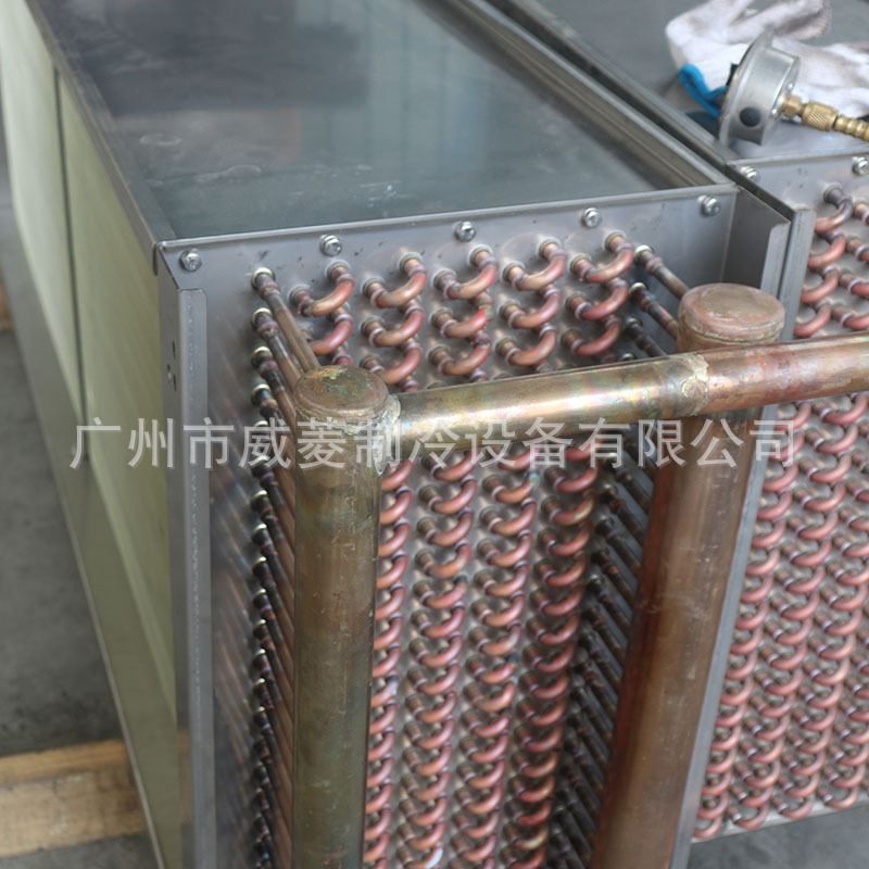 新品厂家直销不锈钢表冷器t铜管亲水翅片式冷凝器空调蒸发器盘管